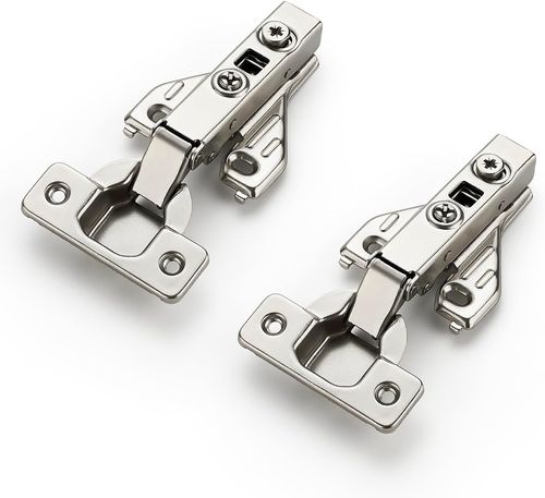 4 Packs Full Overlay Cabinet Door Hinges,105 Degree Adjustable Concealed Kitchen Cabinet Hinges Soft Close for Face Frame Cabinet