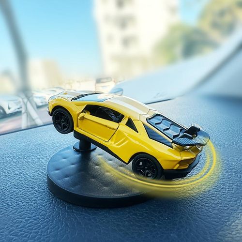 Car Air Freshener + High-End Aluminum Alloy Drifting Car Model Dashboard Ornament (2-in-1) | 360° Rotatable, Exclusively for Car Enthusiasts