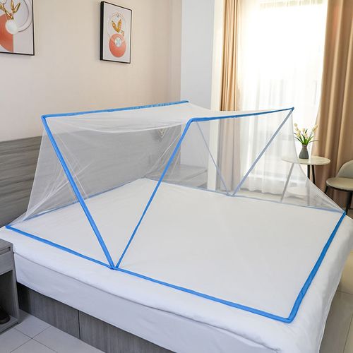 Foldable Mosquito Net with Folded Feature 100% Polyester All-Season Home & Outdoor Use No Installation Required