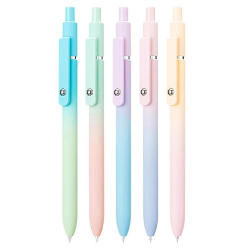 🎉Big Sale 🎉New Product Color Simple Press Plastic Gel Ink Pen High Appearance Level Office Signature Gel Ink Pen