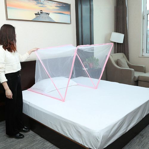 Foldable Mosquito Net with Folded Feature 100% Polyester All-Season Home & Outdoor Use No Installation Required