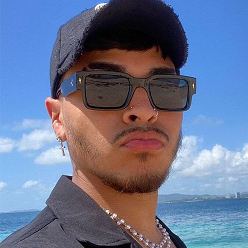 2025 New 1344 Fashionable Unisex Retro Sunglasses Men's Square for Arrow UV400 Sunscreen with PC Frame