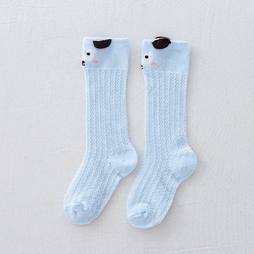 ⚡⚡3 Pairs for 1 Price⚡⚡Anti-Mosquito Summer Thin Mesh Knee-High Baby Socks - Cute Animal Prints, Unisex for Boys & Girls, Newborn Soft Cotton Socks