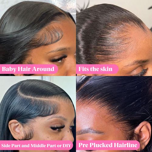 Pre Plucked Loose Deep Wave 13*6 Lace Heat Friendly Synthetic Lace Frontal Wig Transparent Fiber Wigs