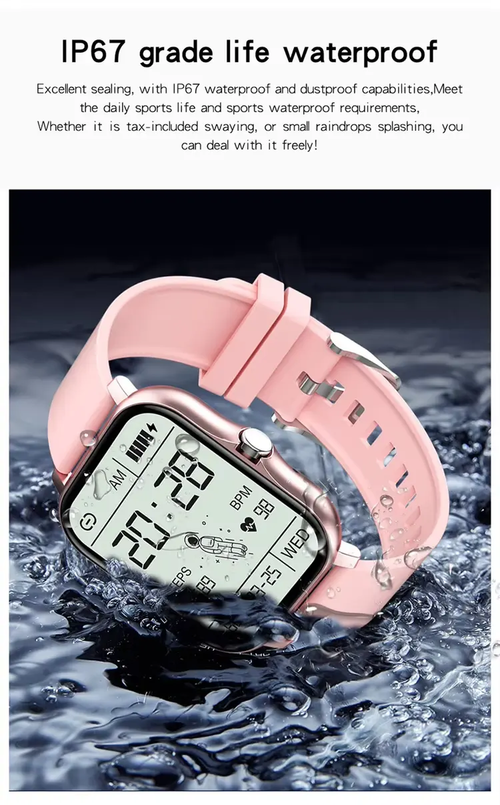 🎉Big Sale 🎉Y13 Smart Sports Watch Stainless Steel Heart Rate Fitness IP67 IPS 4G Connectivity Silicone Strap Bw0242