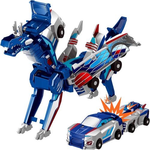 Collision Deformation Car Horse Toys 2-in-1 Collision Transforming Robot Dinosaur Car Toy