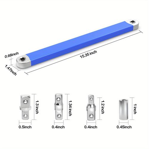 15 Multi Purpose Adaptor Bar Lever Handle Socket Ratchet Wrench