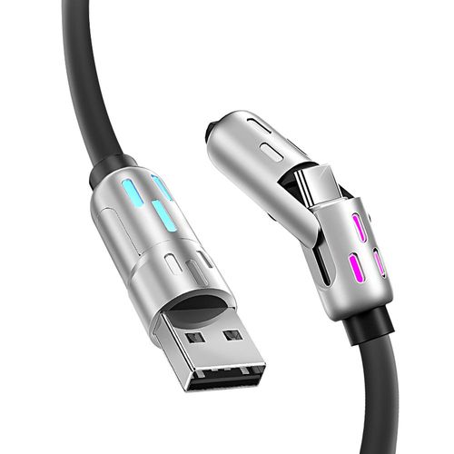 ⚡Buy 1 Get 1 Free⚡Super Fast Charging 60W 4-in-1 High Quality Mobile Data Cables 3FT 60W USB Cable with Liquid Silicon for High Performance