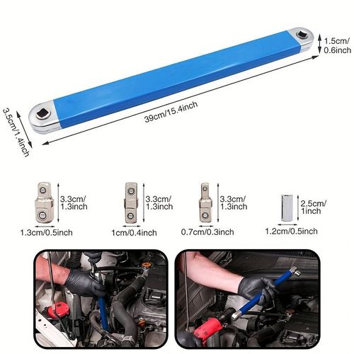 15 Multi Purpose Adaptor Bar Lever Handle Socket Ratchet Wrench