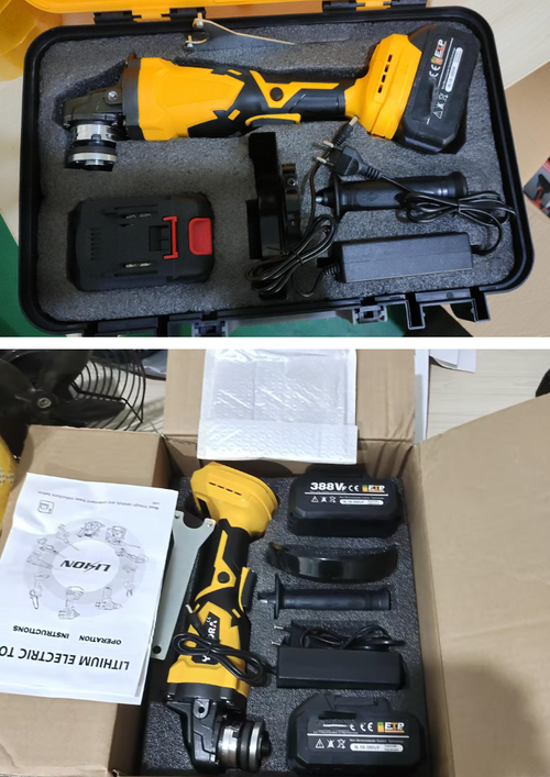 18V Li-ion Battery Cordless 125mm Angle Grinder Variable Speed Control Industrial DIY Heavy-Duty Grinding Brushless Motor