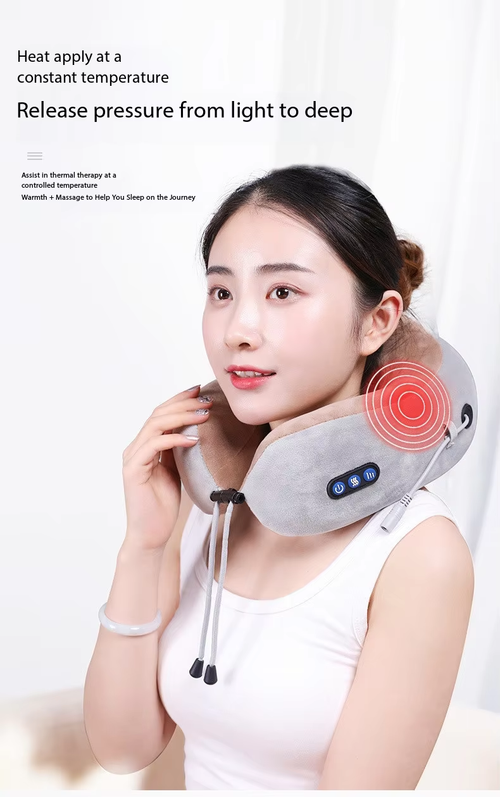 U-shaped neck massage pillow