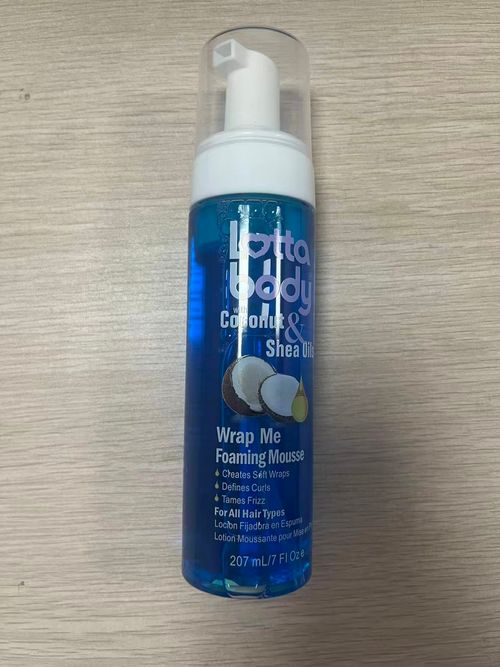 Lotta Body Coconut & Shea Oils Wrap Me Foaming Hair Mousse, 207ml Light Airy Foam Curly Hair Styling Mousse, Soft Hold Anti-Frizz Nourishing Hair Foam, For All Hair Types Wavy Curly Hair