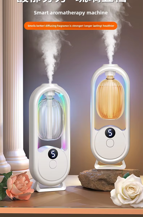 Automatic sensor-activated essential oil diffuser and humidifier for the bedroom