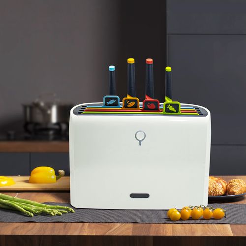 Home Smart Kitchen Utensils: Knife and Chopping Board Set with Electric Sterilisation