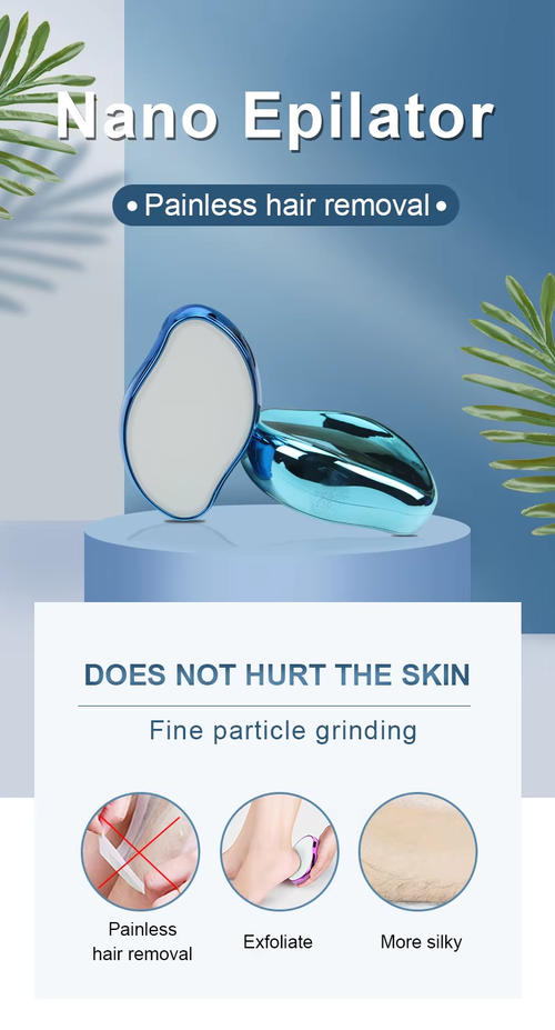 Pain-free Nano Hair Removal Device for Men and Women – Crystal Hair Removal Device