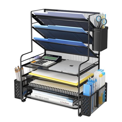 Multi-Function File Organizer with Pen Holder