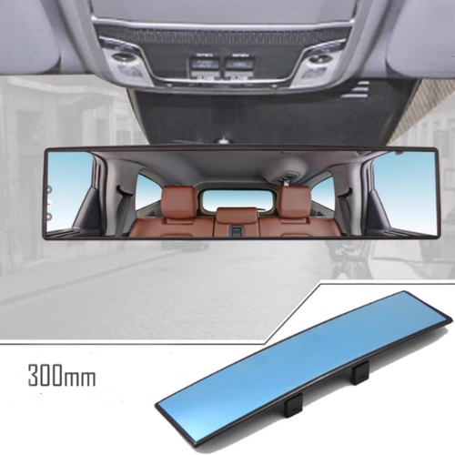 Hot-selling interior accessories, high-definition glass 270mm 300mm rearview mirrors, universal automotive interior rearview mirrors with white, yellow, and blue mirrors