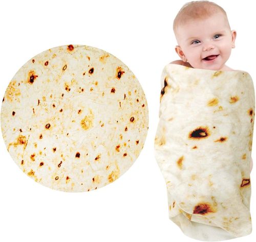 Baby Swaddle Blanket, Taco Swaddle Wrap, Newborn Baby Blanket
