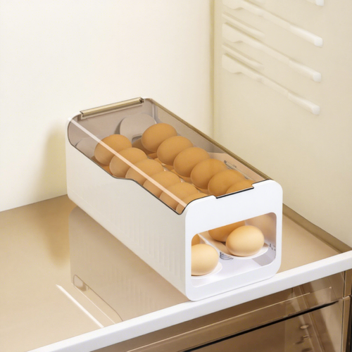 Spring-loaded automatic egg turner