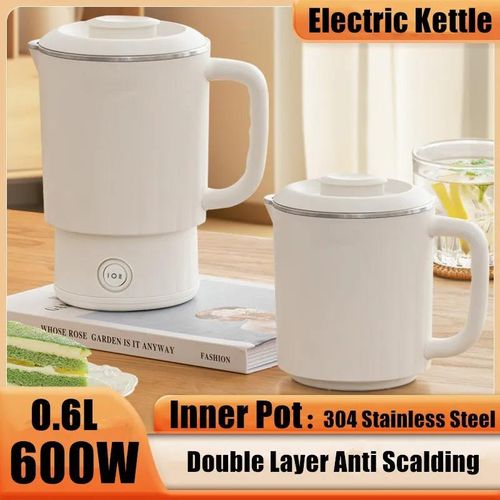 High-quality portable stainless steel electric kettle, 800ml, with automatic shut-off and dry-boil protection