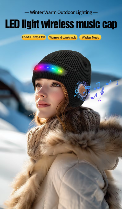 Bluetooth Music Light-Up Hat (Removable and Washable)