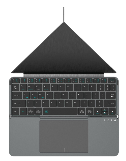 Compact and portable foldable Bluetooth keyboard with touchpad, suitable for OnePlus Pad 3 tablet and Samsung A7