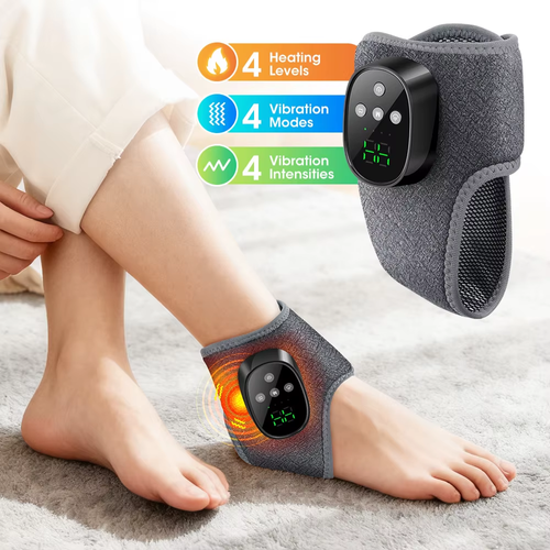 Rechargeable Heat and Vibration Ankle Massager
