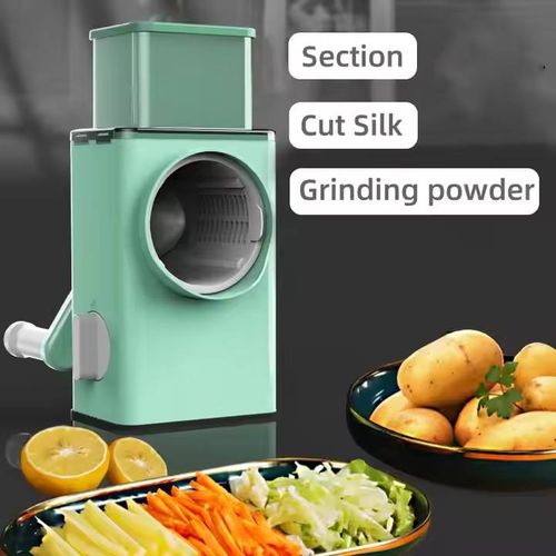 Multifunctional Stainless Steel Vegetable Slicer – Home-Use Hand-Crank Quick Slicer