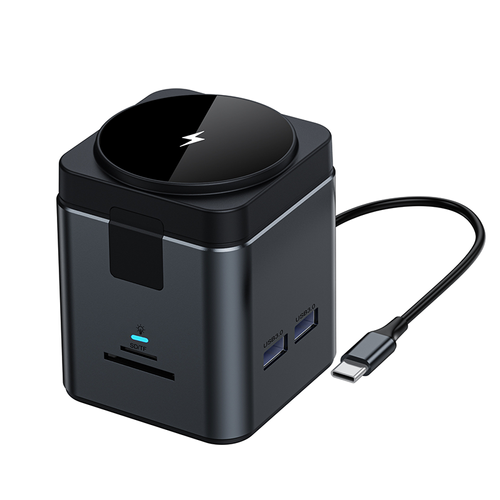 Multi-function adapter hub: high-power fast charger for mobile phones and computers