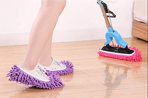 Machine-Washable Floor Cleaning Slippers