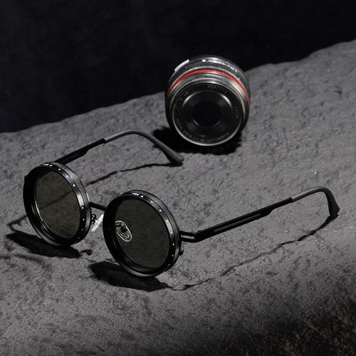LMA C01 Adjustable Computer Lens Sunglasses, 1-9 Levels Beach Tone, Technical Glasses with Dimming Filter, Unisex, Stylish Outdoor UV400 Sunglasses