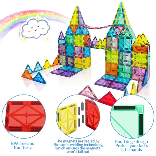Creative magnetic building blocks for children