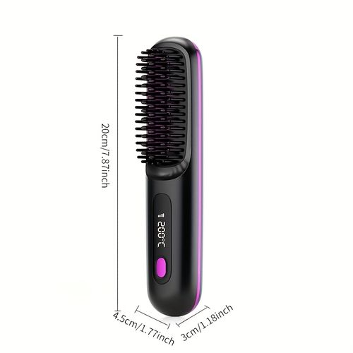 Portable Wireless Hair Straightener Comb