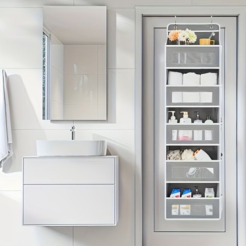 Over Door Wardrobe Storage Bag Multi Layer Hanging Organizer With Large Capacity Pockets Perfect For Bedroom Bathroom Toys And Daily Sundries