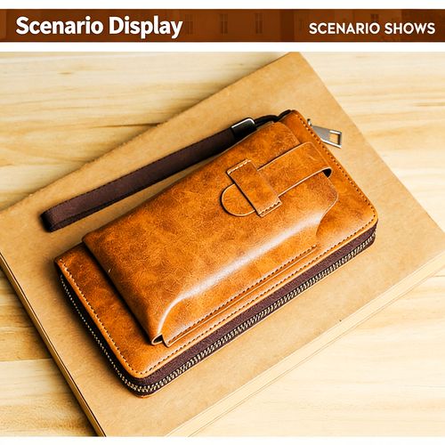 Genuine Leather 3-in-1 Business Handbag (Phone, Card & Cash Holder) | Christmas Special Offer | Limited Stock