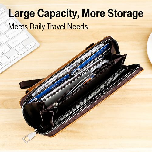 Genuine Leather 3-in-1 Business Handbag (Phone, Card & Cash Holder) | Christmas Special Offer | Limited Stock