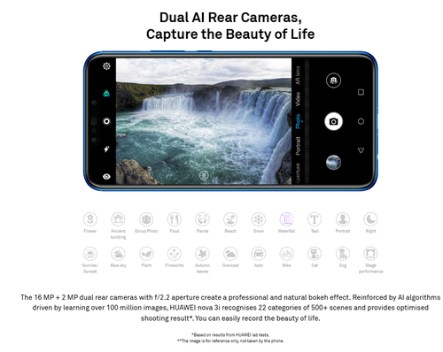 Huawei nova 3i, 128GB, 6GB 3340mAh Black | 💵 Pay on Delivery, Accra Shipping