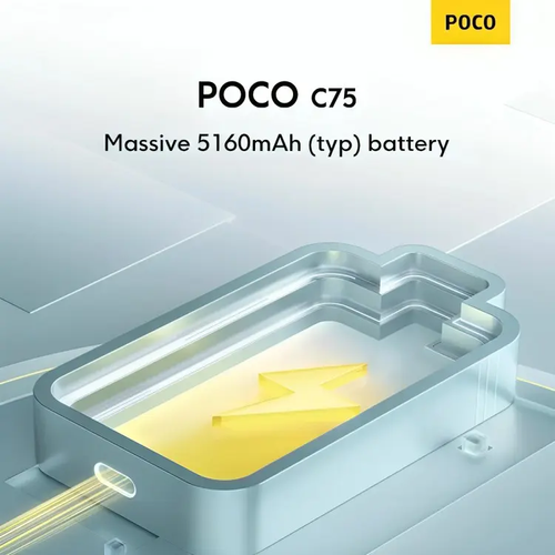 POCOC75 6GB+128GB, 6.88 screen, 5160mAh (typ.) battery, 500,000-pixel dual-lens camera