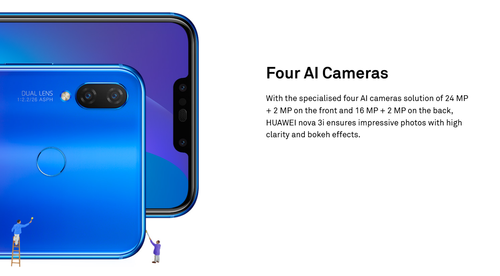 Huawei nova 3i, 128GB, 6GB 3340mAh Black | 💵 Pay on Delivery, Accra Shipping