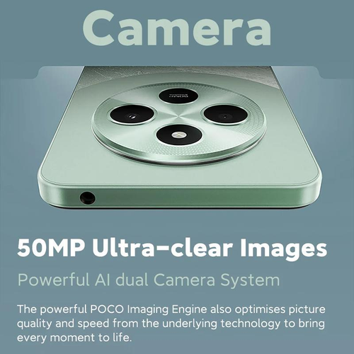 POCOC75 6GB+128GB, 6.88 screen, 5160mAh (typ.) battery, 500,000-pixel dual-lens camera