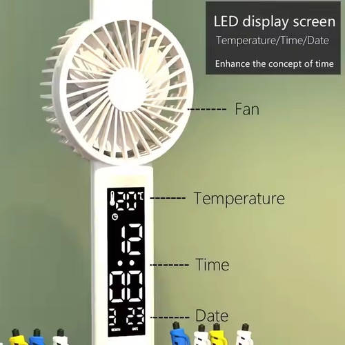 LED light eye protection adjustable alarm clock multi-function learning smart desk lamp with fan