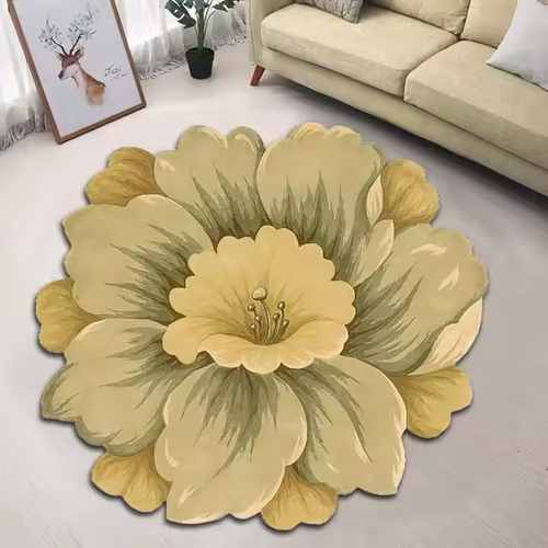 Creative flower carpet for home, can be used to decorate bedroom carpet