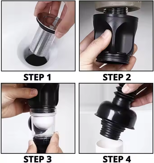 Anti-clogging and anti-odor filter sewage pipe