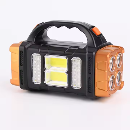 Powerful Solar LED Flashlight with COB Work Light 4 Speed ​​USB Rechargeable Flashlight Waterproof Solar Light for Outdoor Camping