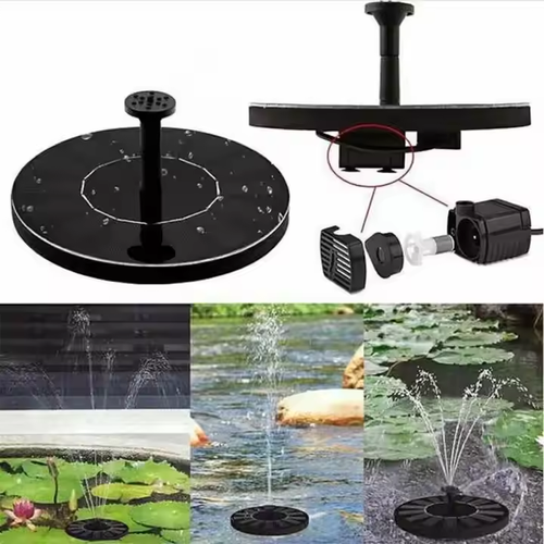 Pond Lakeside Round Solar LED Fountain