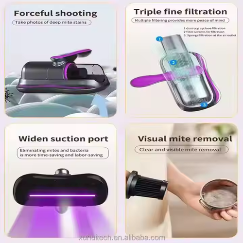 Mite removal vacuum cleaner