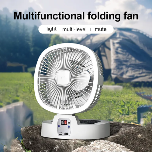 Solar fan Outdoor Camping Fan and New Indoor Solar Rechargeable Ultra Long Range Wireless Portable