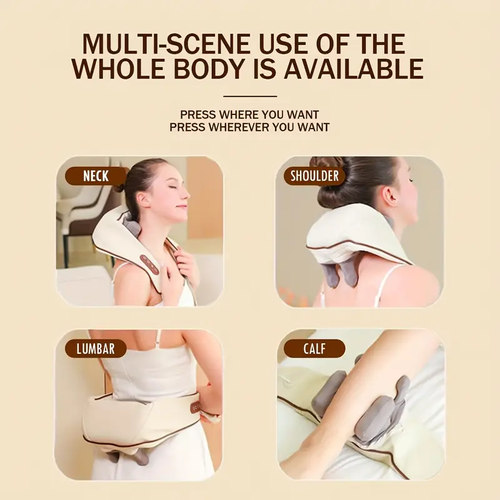 Massage Machine Deep Kneading Electric Neck Shoulder Shiatsu Massage R Heating Wireless Wireless Function