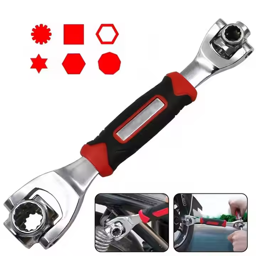 Wrench 360 degree multi-angle rotating ratchet spline bolt socket rotating double-head wrench manual repair tool