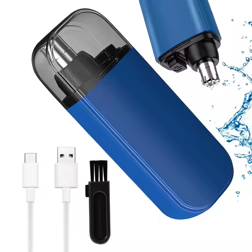 Portable electric nose hair trimmer